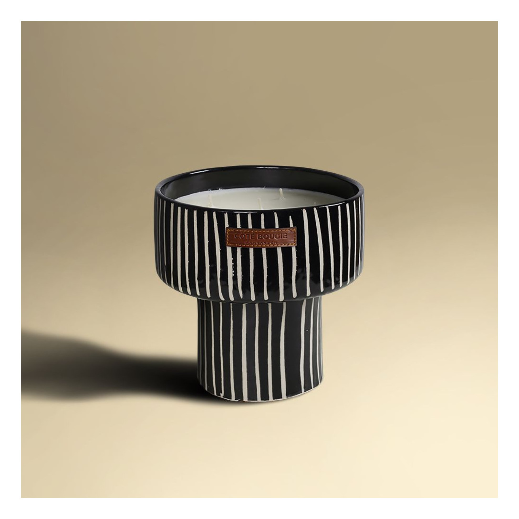 Zebra Cup Candle – Medium