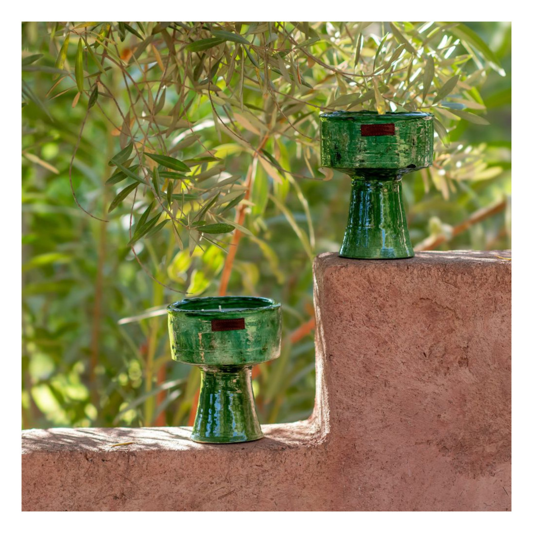 Tamegroute Green Cup Candle – Medium