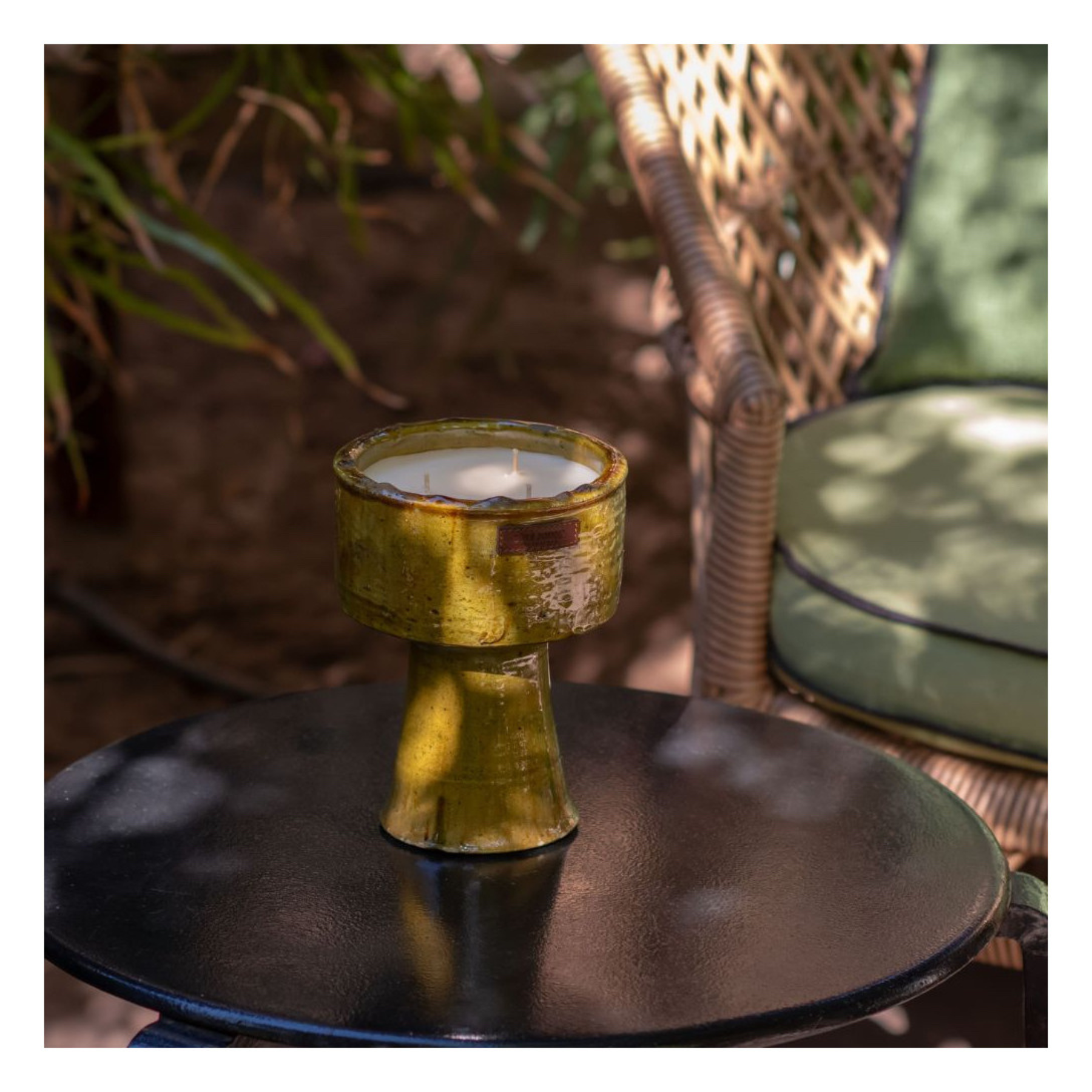 Tamegroute Yellow Cup Candle – Medium