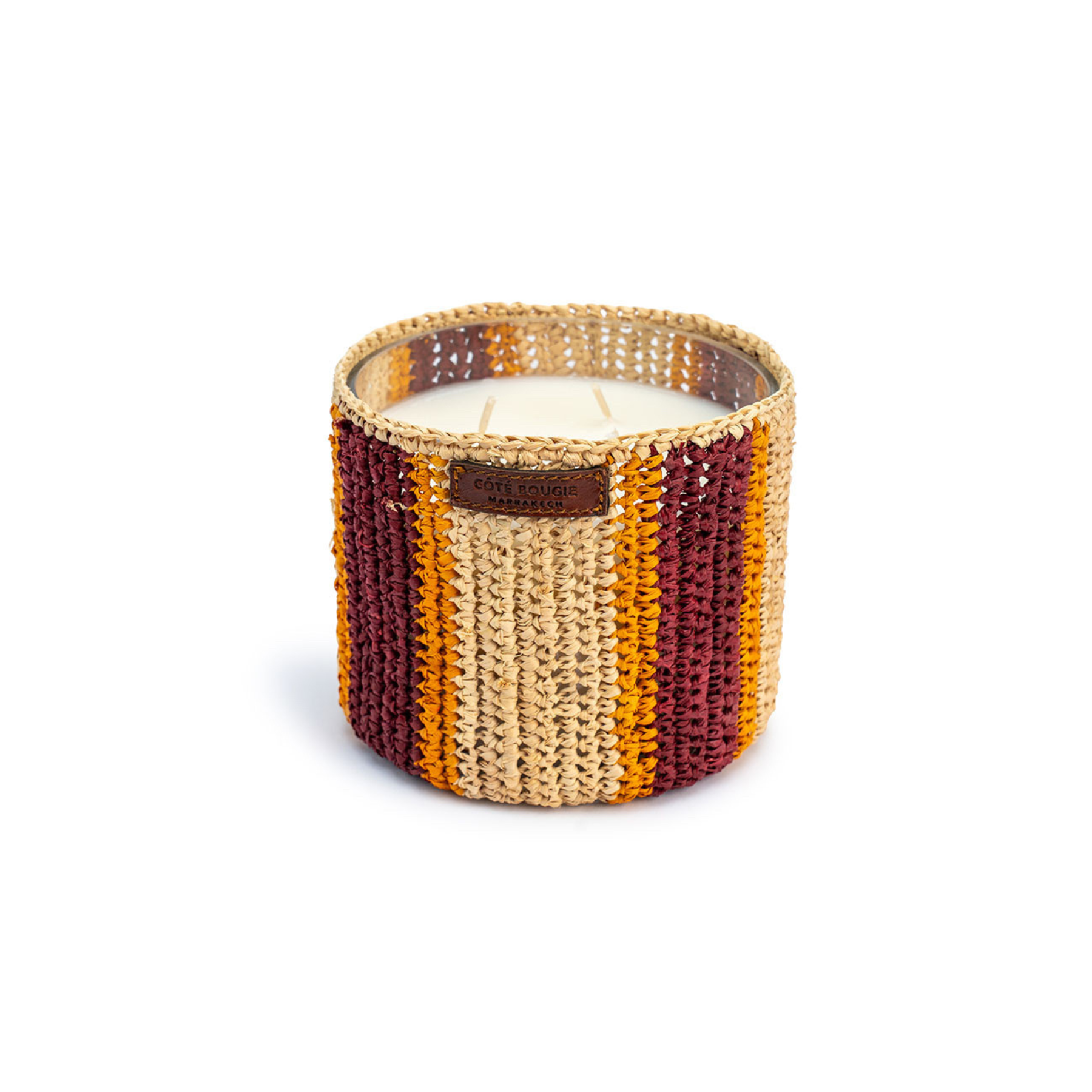 Rim Raffia Candle – Medium