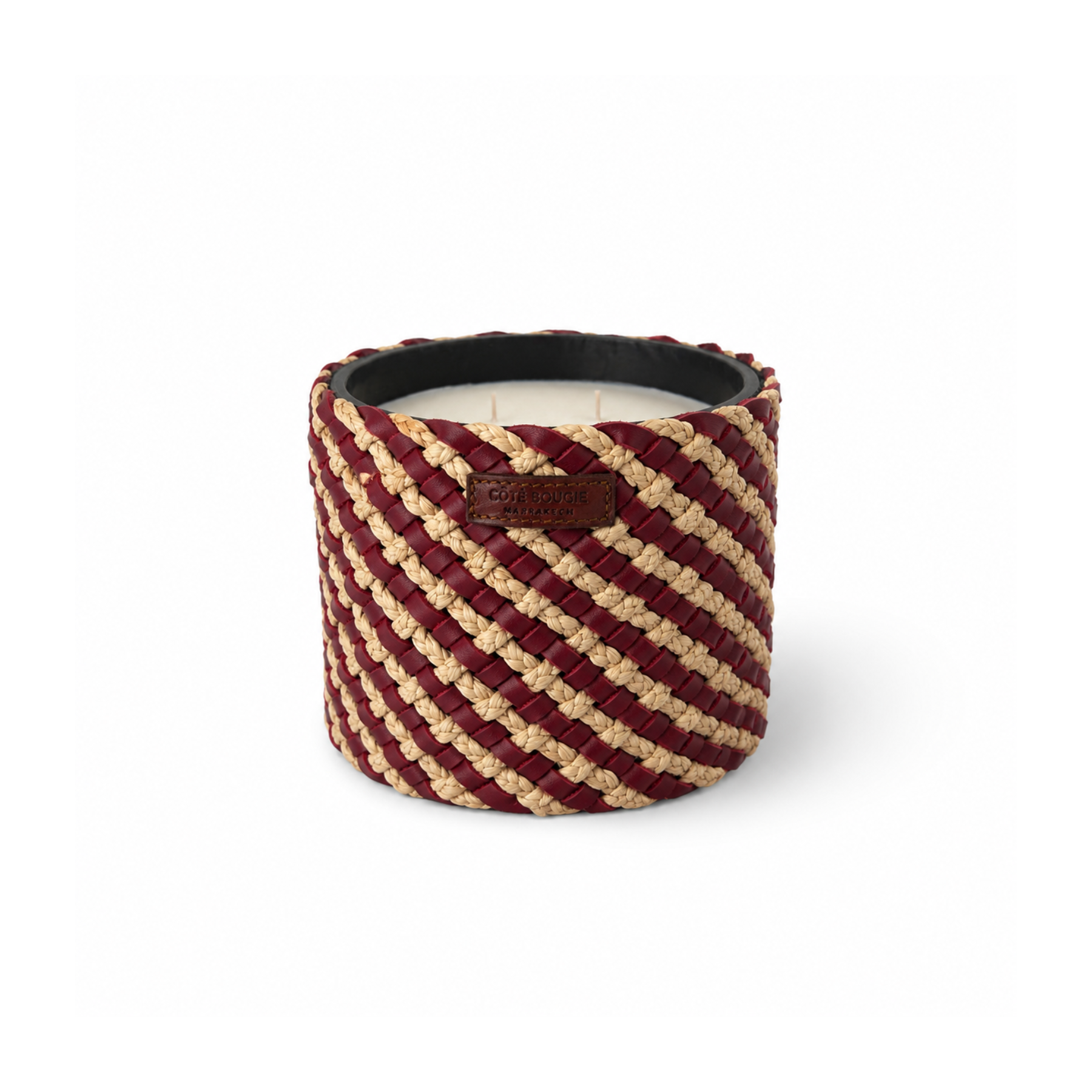 Assia Raffia Candle – Medium