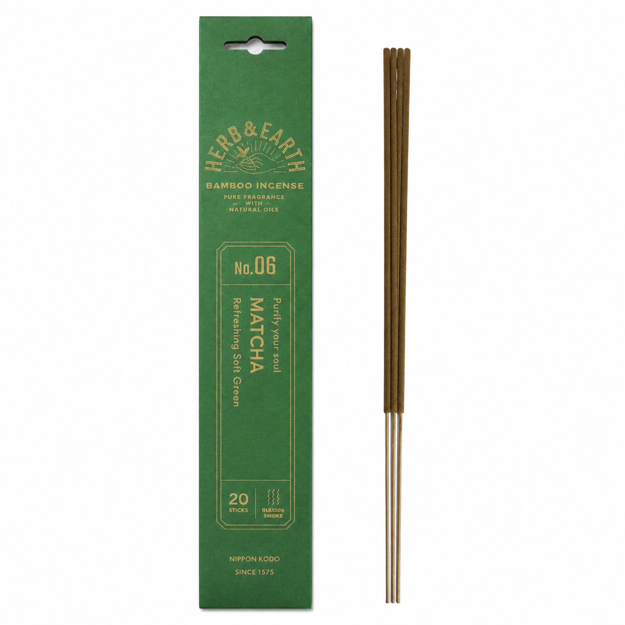Nippon Kodo – Matcha Bamboo Incense 20 sticks