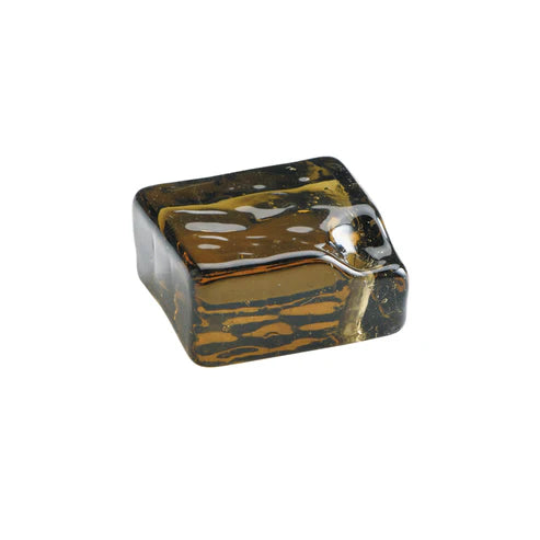 Kousaido Smoke Gray Square Glass Incense Holder