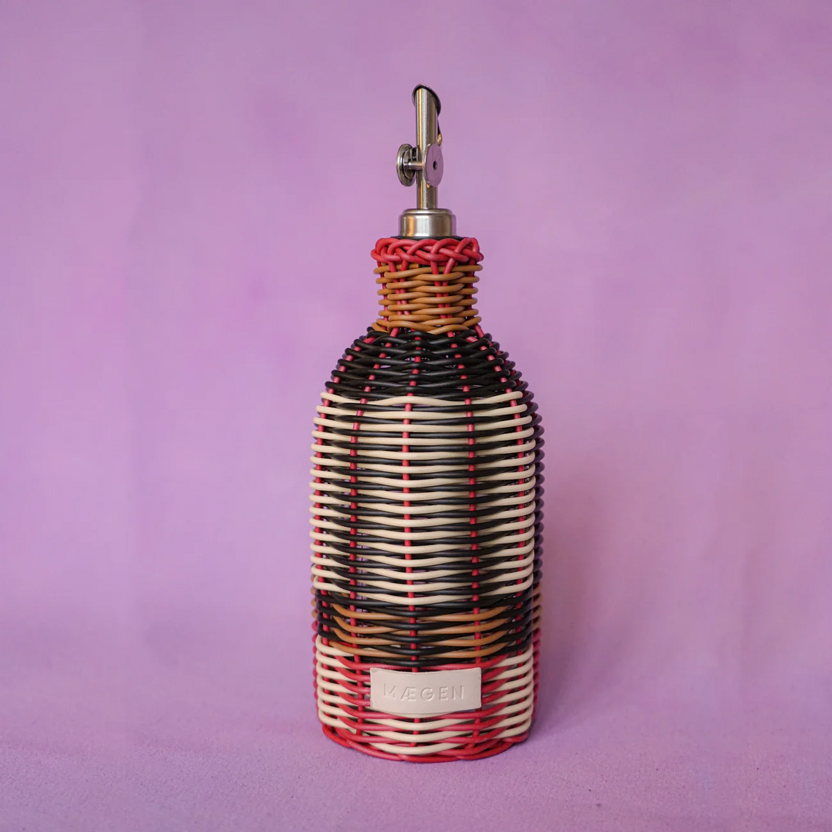 Woven Oil Pourer - Cream & Black