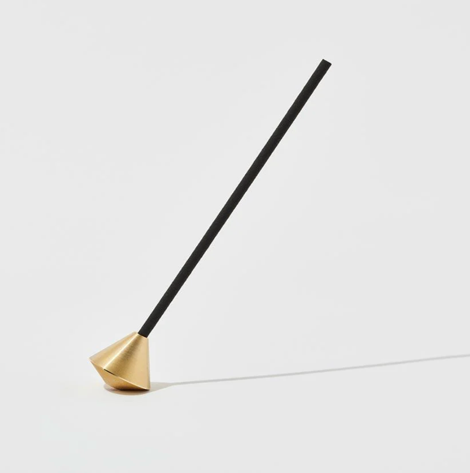 Elemense Acorn Brass Incense Holder