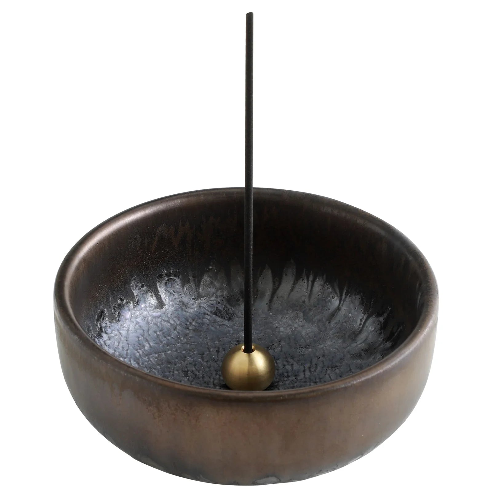 Asayu Zen Black and Gold Incense Holder