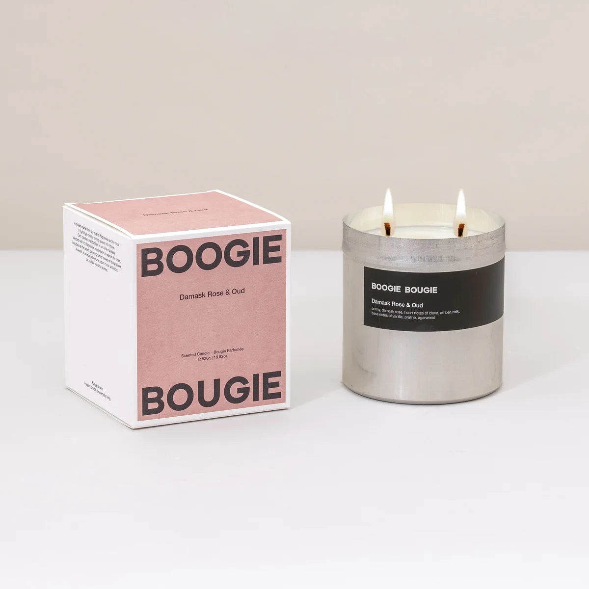 Damask Rose & Oud Candle – 520g