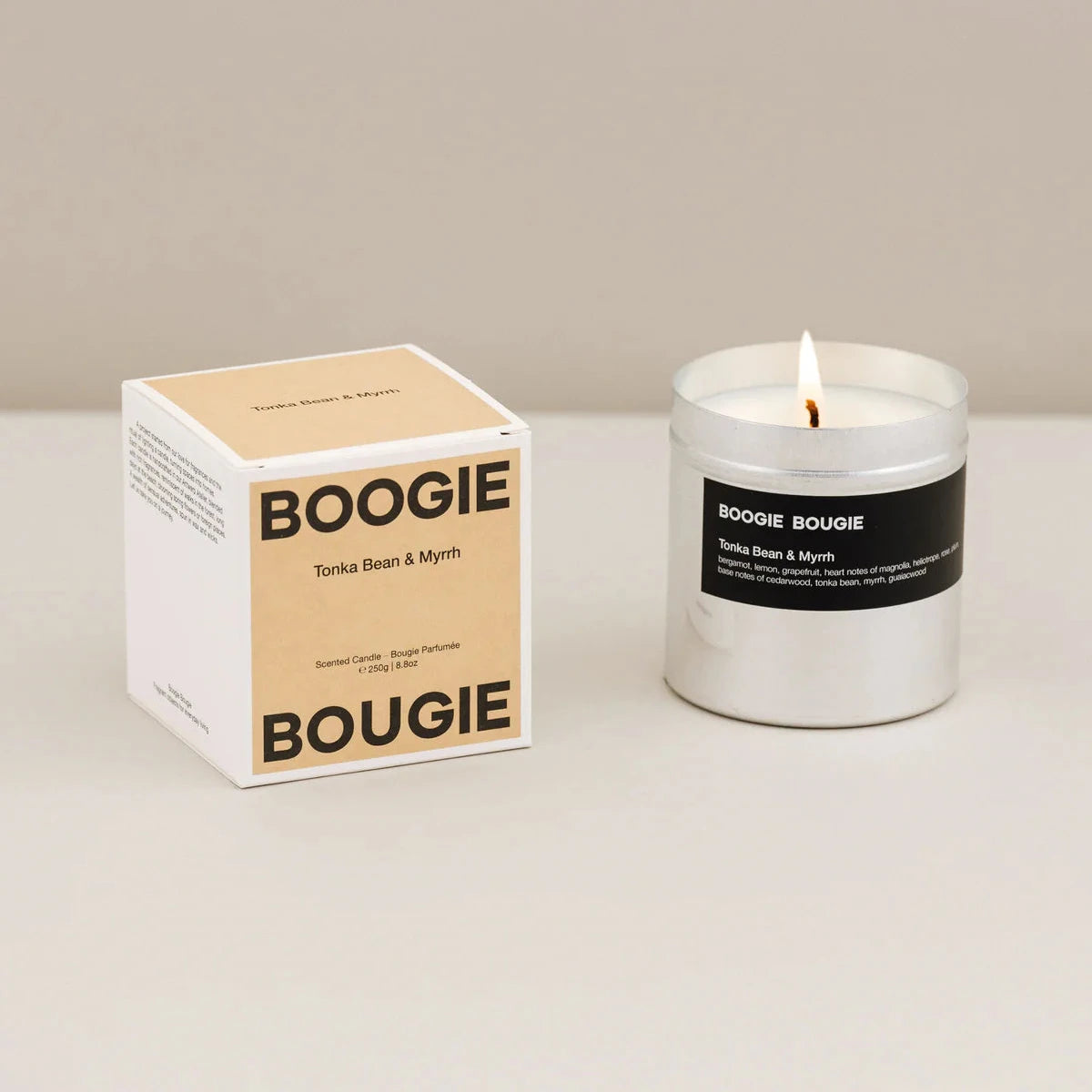 Boogie Bougie – Tonka Bean & Myrrh 250g