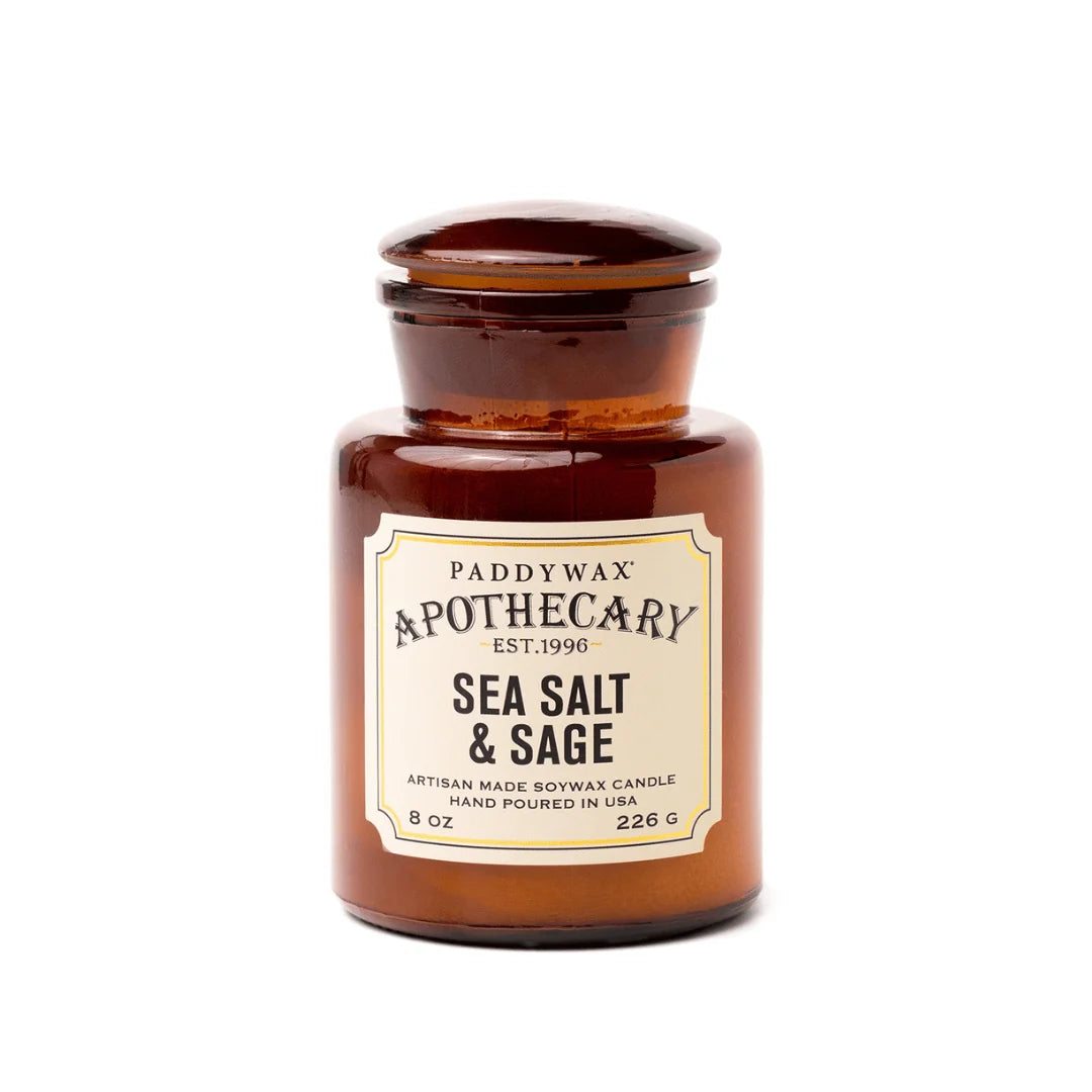 pothecary Candle – Sea Salt + Sage