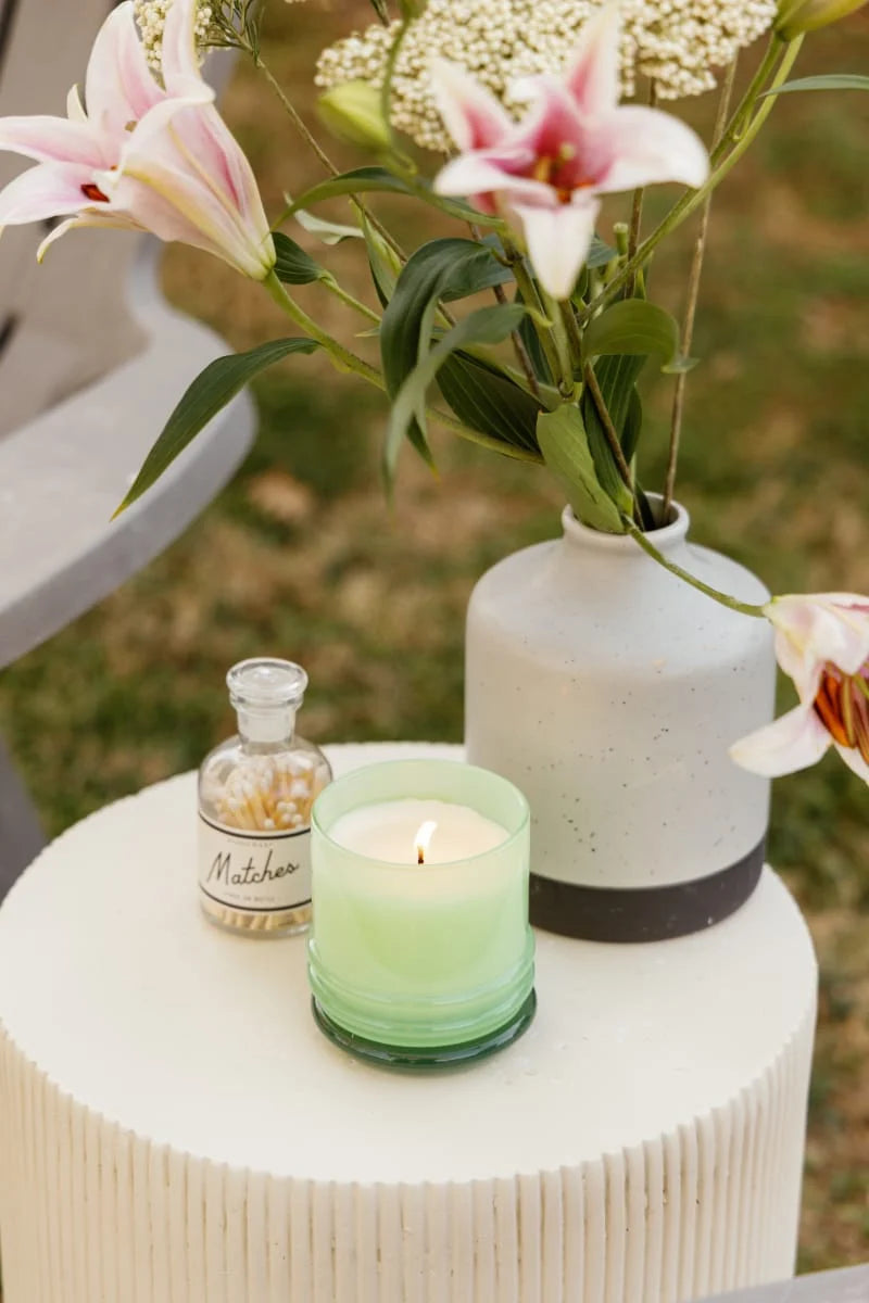 Stack Candle – Minty Verde