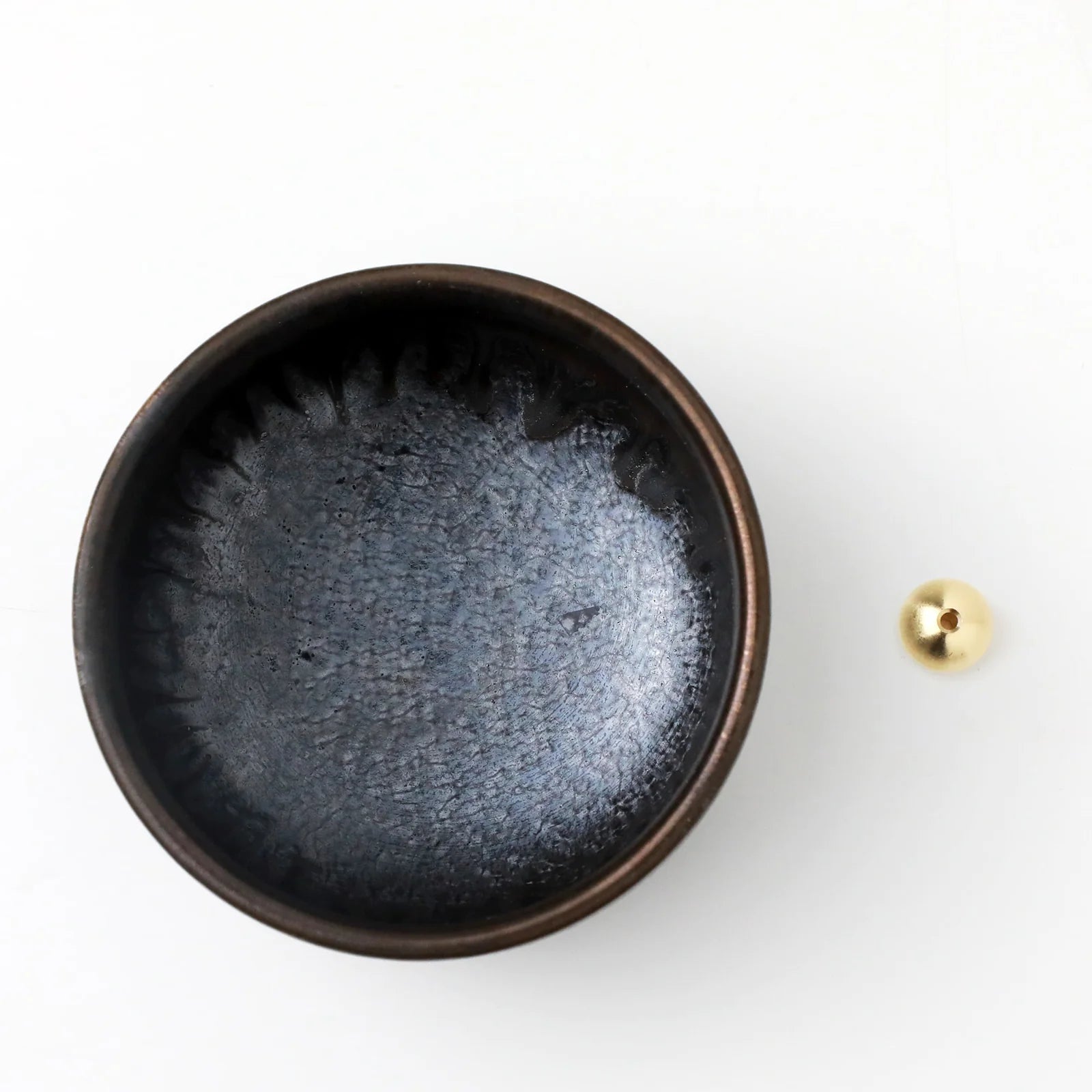Asayu Zen Black and Gold Incense Holder