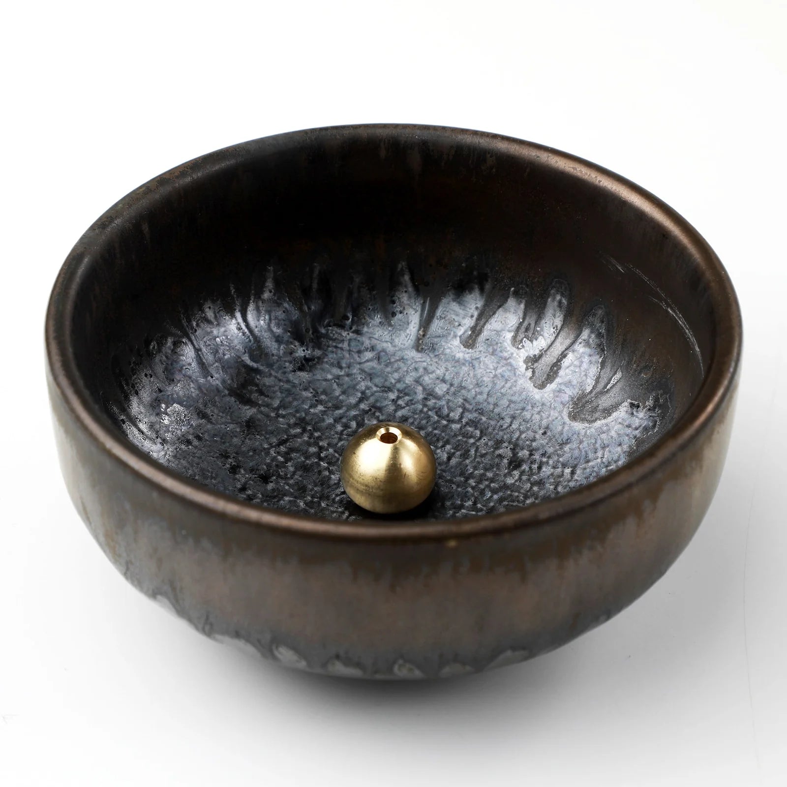 Asayu Zen Black and Gold Incense Holder