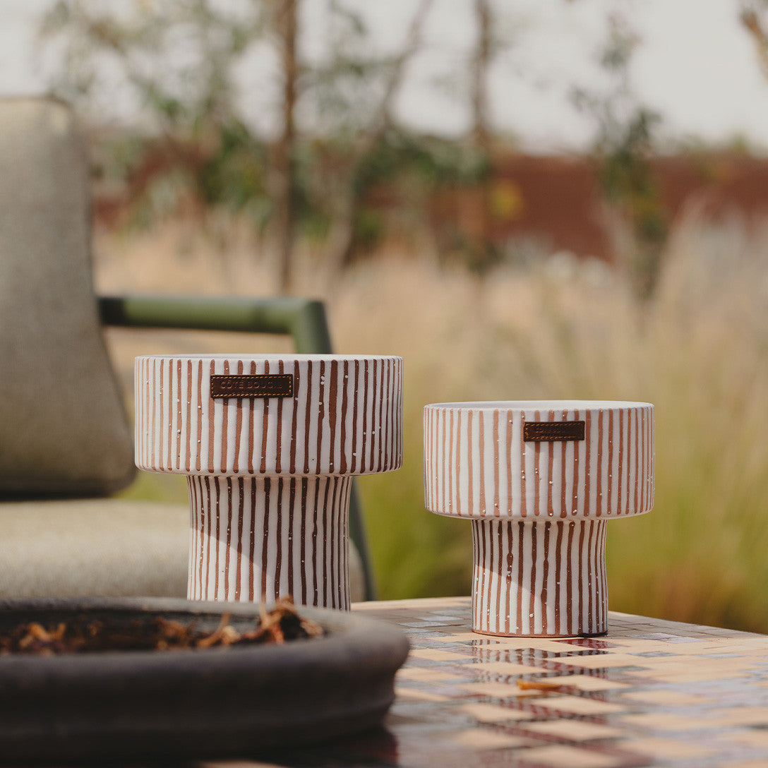 Zèbre Terra Cup Candle – Medium